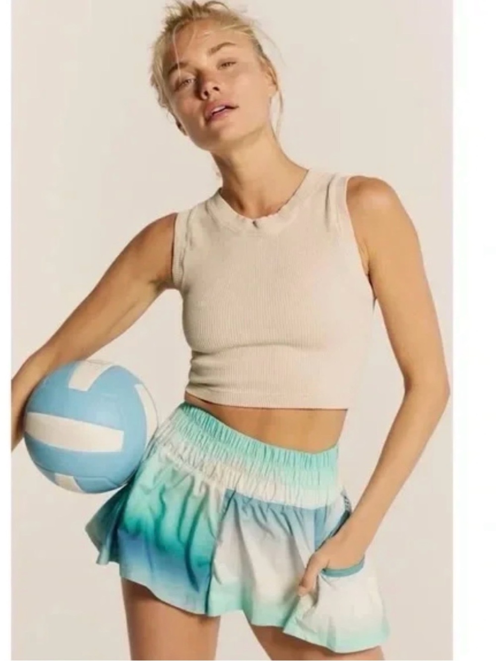 FP Movement Get Your Flirt On Shorts in the Limited Edition Cascade combo color